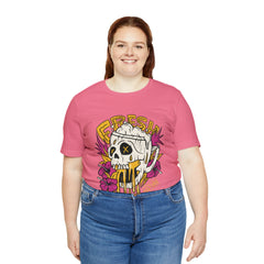 Fresh Beer Skull Shirt | Drink Beer Unisex T-Shirt