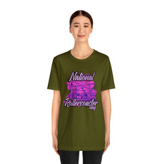 National Rollercoaster Day Pink Shirt | Carnival Ride T-Shirt