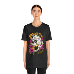 Fresh Beer Skull Shirt | Drink Beer Unisex T-Shirt