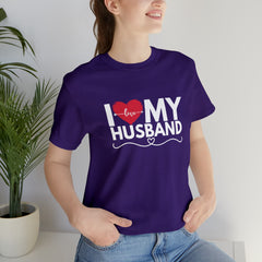 I Love My Husband Shirt | Couple Love T-Shirt, Pair Husband Wife Matching Shirt