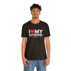 I Love My Boyfriend Shirt | Couple Love T-Shirt, Pair Girlfriend Boyfriend Matching Shirt