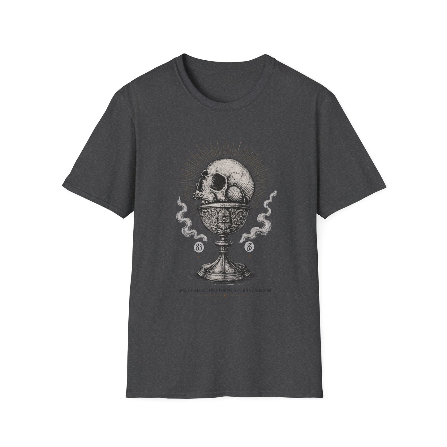 Skull Chalice T‑Shirt — Gothic Vintage Skull Illustration Tee