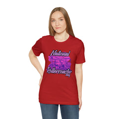 National Rollercoaster Day Pink Shirt | Carnival Ride T-Shirt