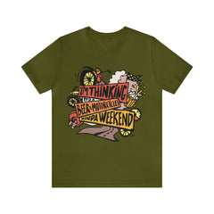 Beer and Motorcycle Shirt | Drink Beer Unisex T-Shirt