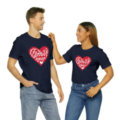 Family Reunion Heart Shirt | Family Love Unisex T-Shirt