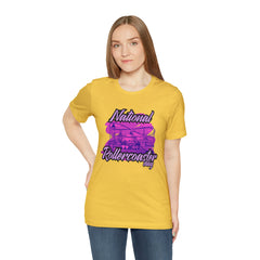 National Rollercoaster Day Pink Shirt | Carnival Ride T-Shirt