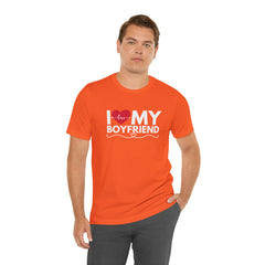 I Love My Boyfriend Shirt | Couple Love T-Shirt, Pair Girlfriend Boyfriend Matching Shirt