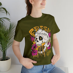 Fresh Beer Skull Shirt | Drink Beer Unisex T-Shirt