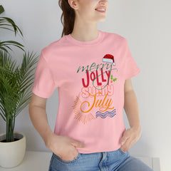 Merry Sunny July Shirt | Christmas in July Statement T-Shirt