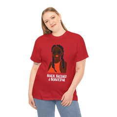 Black Blessed And Beautiful Shirt | Empowered & Beautiful Cotton T-shirt