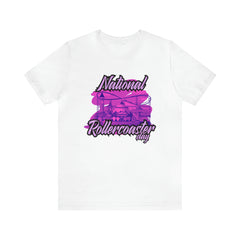 National Rollercoaster Day Pink Shirt | Carnival Ride T-Shirt