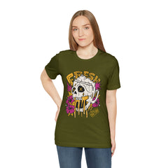 Fresh Beer Skull Shirt | Drink Beer Unisex T-Shirt