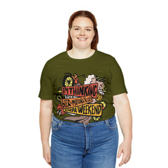 Beer and Motorcycle Shirt | Drink Beer Unisex T-Shirt