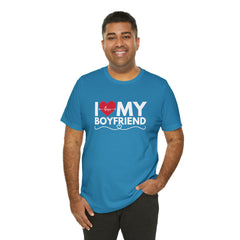 I Love My Boyfriend Shirt | Couple Love T-Shirt, Pair Girlfriend Boyfriend Matching Shirt
