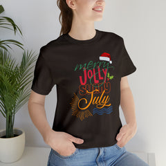 Merry Sunny July Shirt | Christmas in July Statement T-Shirt