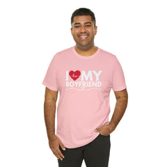 I Love My Boyfriend Shirt | Couple Love T-Shirt, Pair Girlfriend Boyfriend Matching Shirt