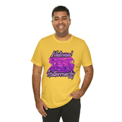 National Rollercoaster Day Pink Shirt | Carnival Ride T-Shirt