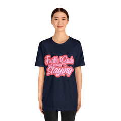Slaying in Fourth Grade Shirt | Pink School Unisex T-Shirt