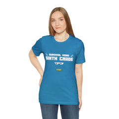 Sixth Grade Survival Mode Shirt | Minecraft School Unisex T-Shirt