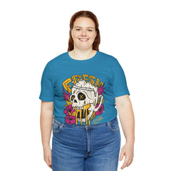 Fresh Beer Skull Shirt | Drink Beer Unisex T-Shirt
