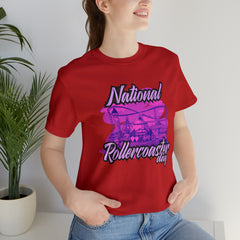 National Rollercoaster Day Pink Shirt | Carnival Ride T-Shirt
