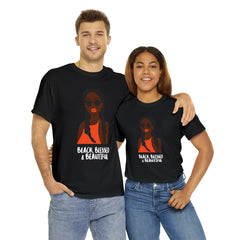 Black Blessed And Beautiful Shirt | Empowered & Beautiful Cotton T-shirt