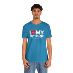 I Love My Boyfriend Shirt | Couple Love T-Shirt, Pair Girlfriend Boyfriend Matching Shirt