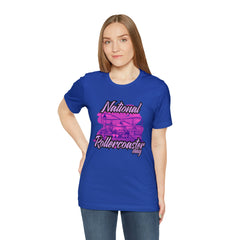 National Rollercoaster Day Pink Shirt | Carnival Ride T-Shirt