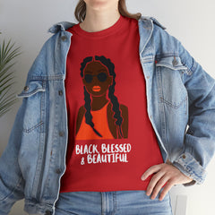Black Blessed And Beautiful Shirt | Empowered & Beautiful Cotton T-shirt