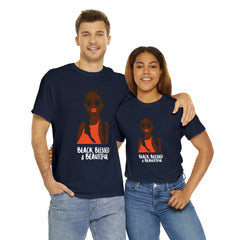 Black Blessed And Beautiful Shirt | Empowered & Beautiful Cotton T-shirt