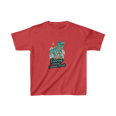 Dinosaur Roaring Through School | Second Grade Kids Heavy Cotton™ Tee