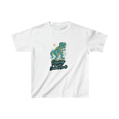 Dinosaur Roaring Through School | Second Grade Kids Heavy Cotton™ Tee