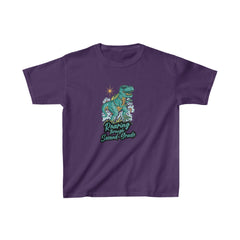 Dinosaur Roaring Through School | Second Grade Kids Heavy Cotton™ Tee