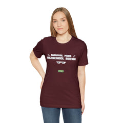 Highschool Survival Mode Shirt | Minecraft School Unisex T-Shirt