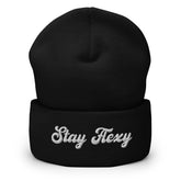 Stay Flexy Cuffed Beanie - Stay Flexible Minimalist Statement Beanie