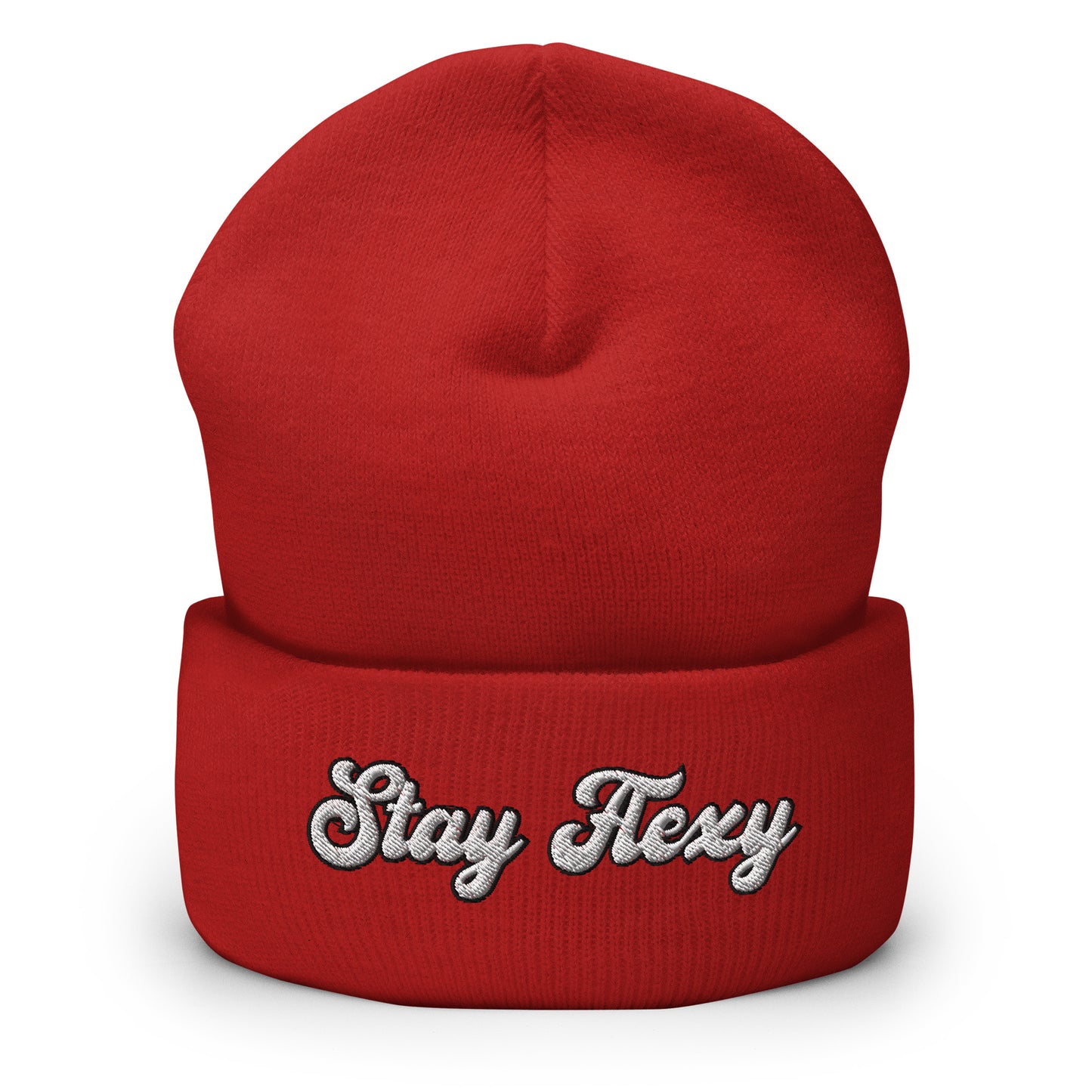 Stay Flexy Cuffed Beanie - Stay Flexible Minimalist Statement Beanie
