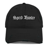 Speed Hunter Distressed Dad Hat - Motorsports Statement Cap