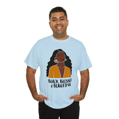 Black, Blessed & Beautiful Shirt | Empowered & Beautiful Cotton T-shirt