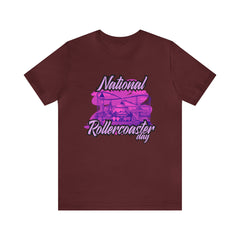 National Rollercoaster Day Pink Shirt | Carnival Ride T-Shirt