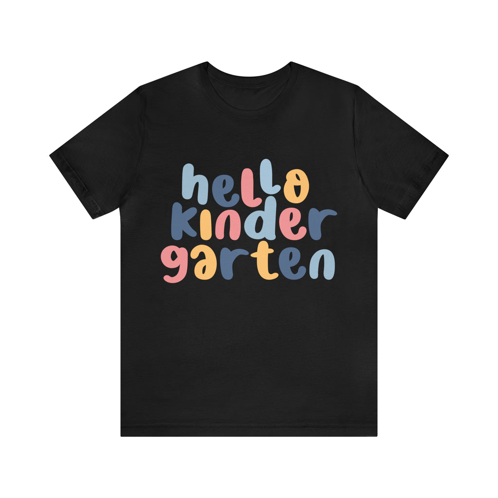 Hello Kindergarten School Shirt | First day of School Unisex T-Shirt