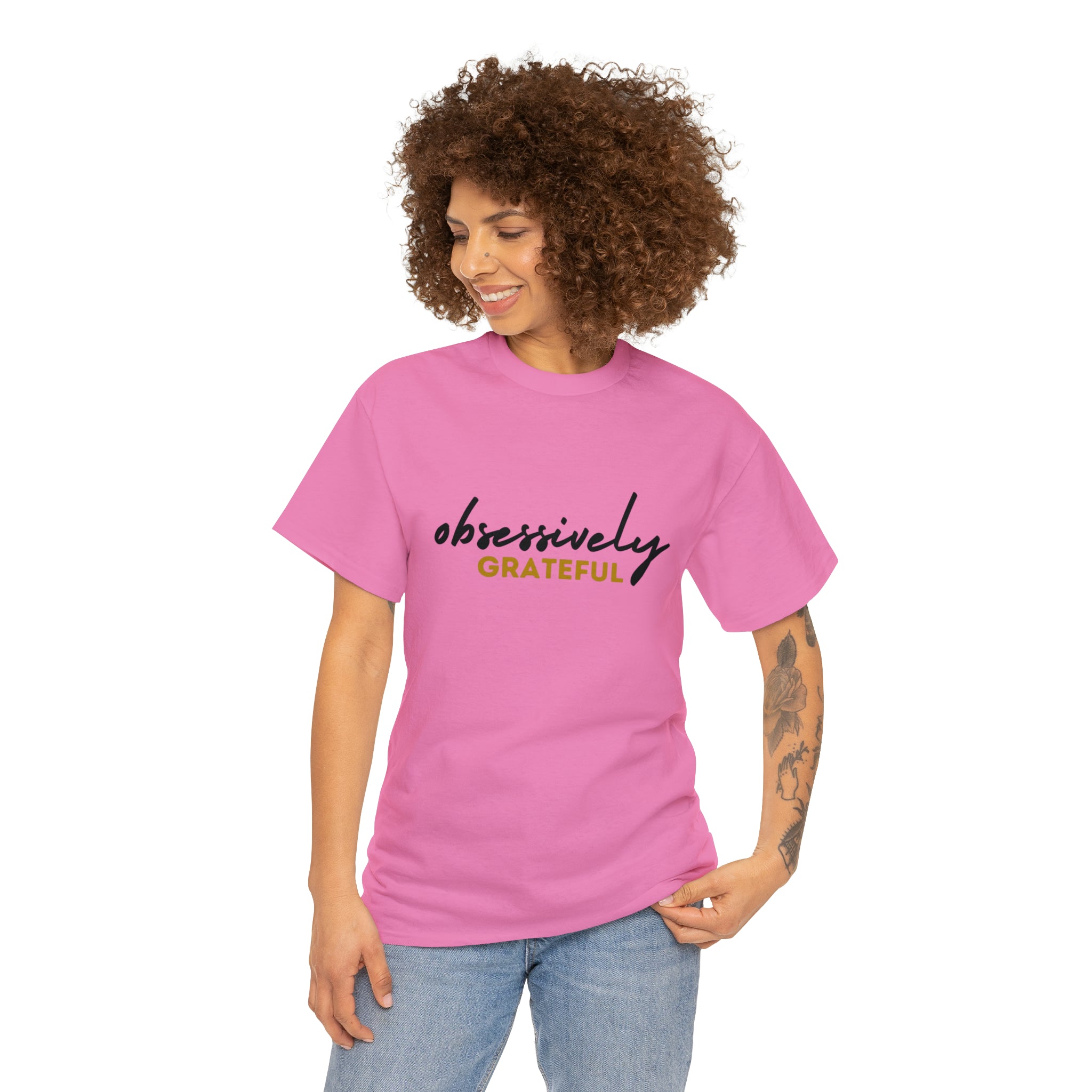 Obsessively Grateful Shirt | Minimalist Unisex T-Shirt