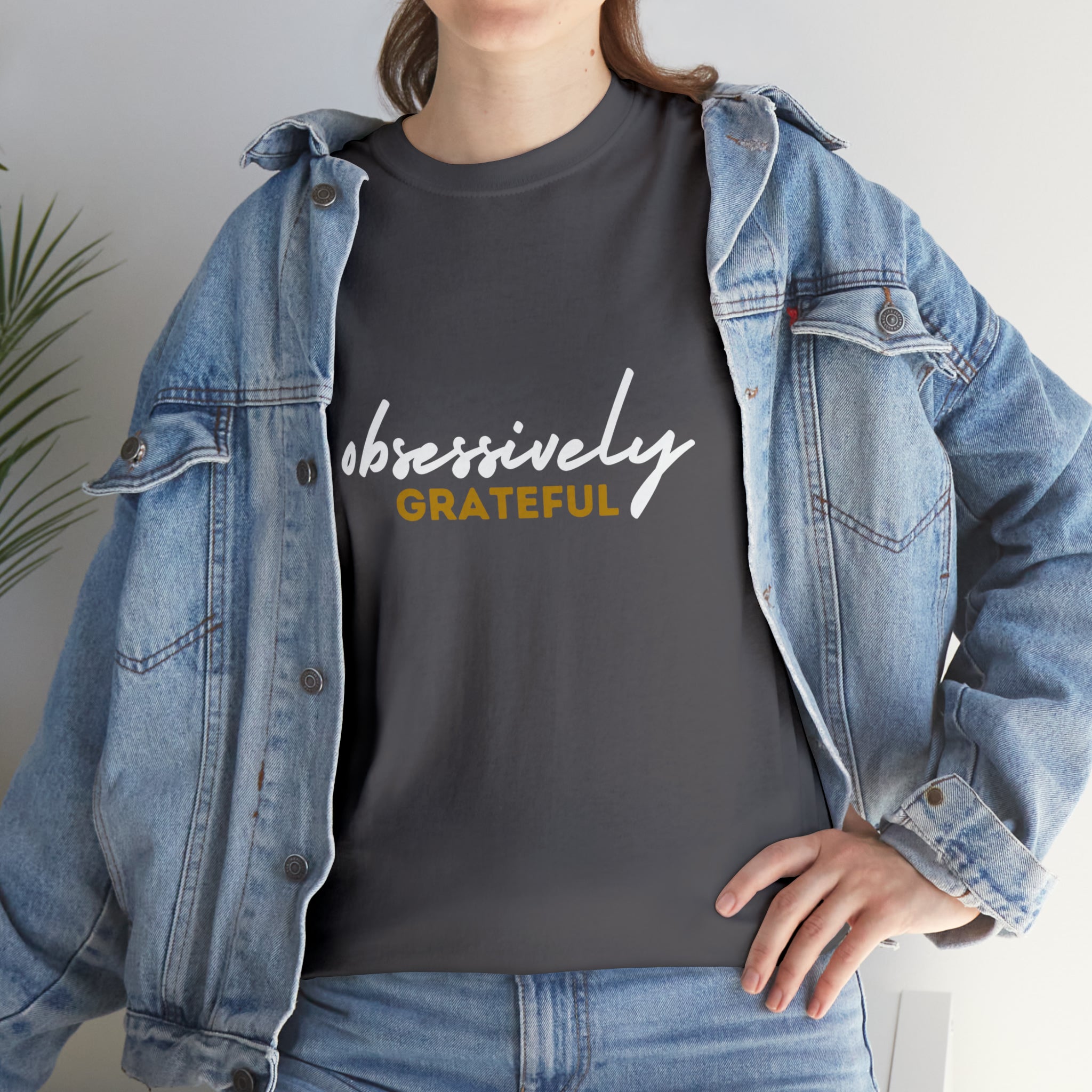 Obsessively Grateful Shirt | Minimalist Unisex T-Shirt