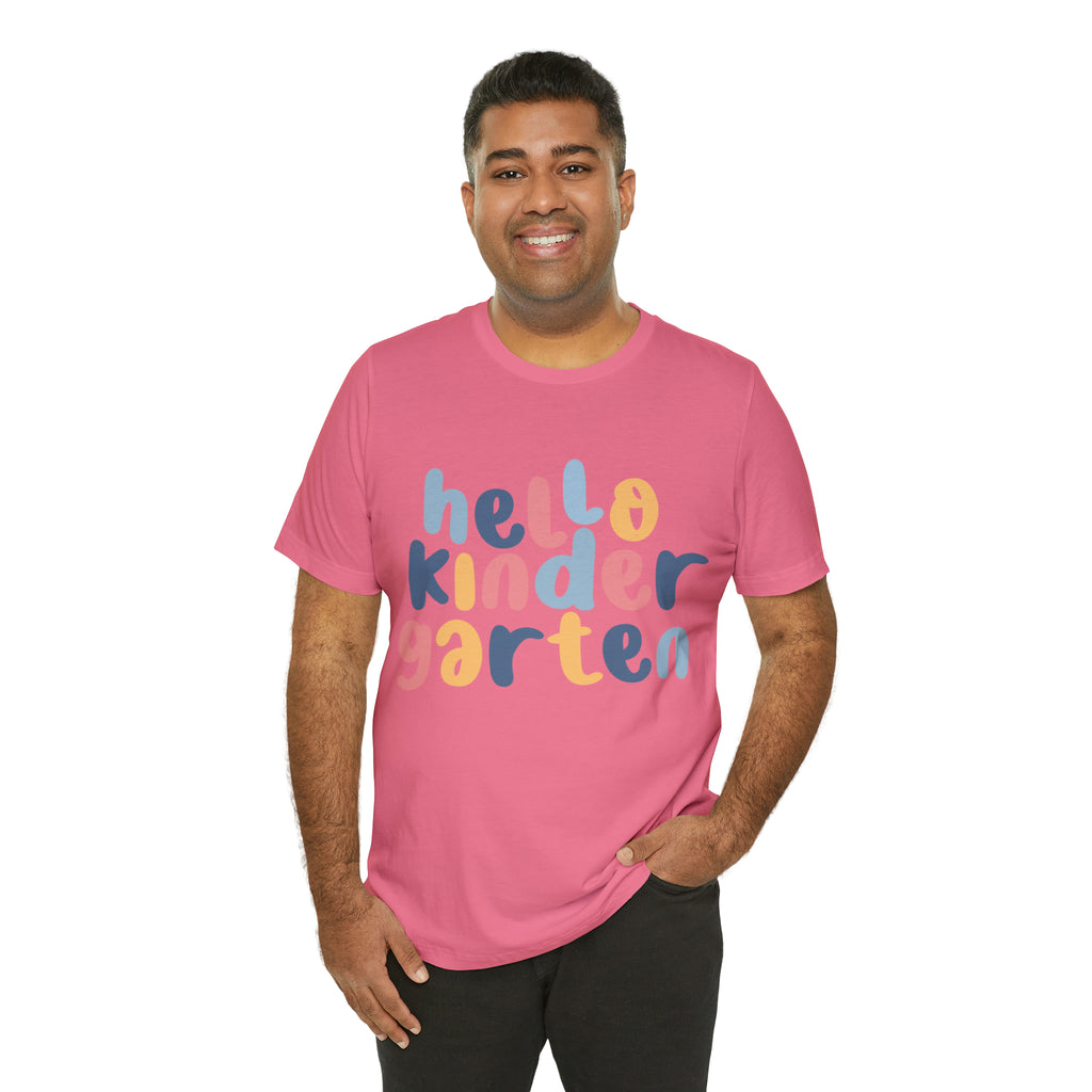 Hello Kindergarten School Shirt | First day of School Unisex T-Shirt