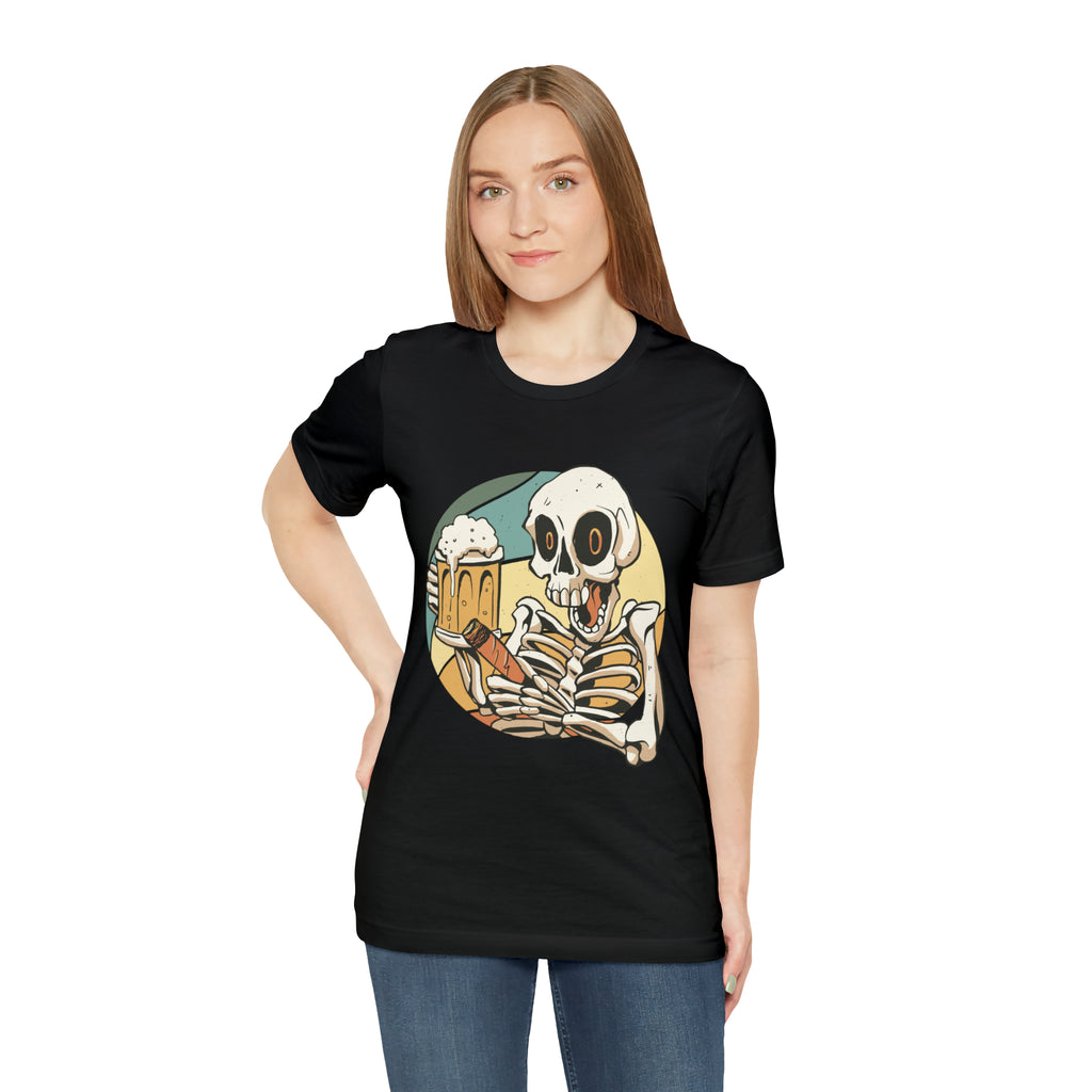 Skeleton Beer Shirt | Drink Beer Unisex T-Shirt