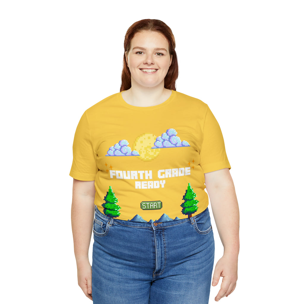 Fourth Grade Ready Pixel Shirt | Minecraft Unisex T-Shirt