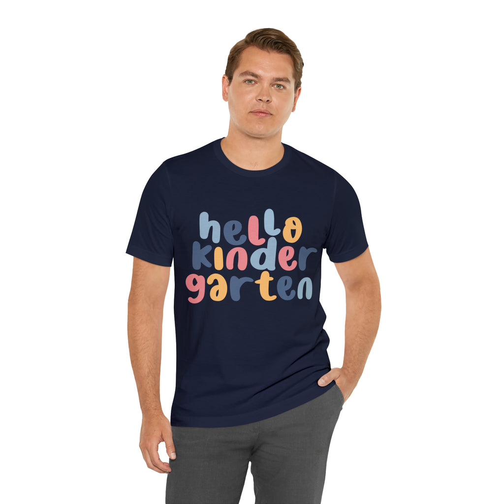 Hello Kindergarten School Shirt | First day of School Unisex T-Shirt