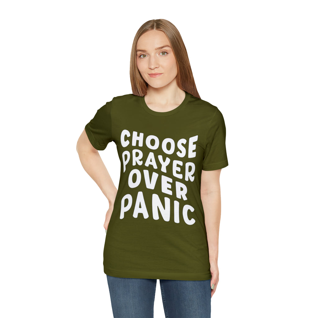 Prayer Over Panic Unisex Shirt | Religious Shirt for Prayers