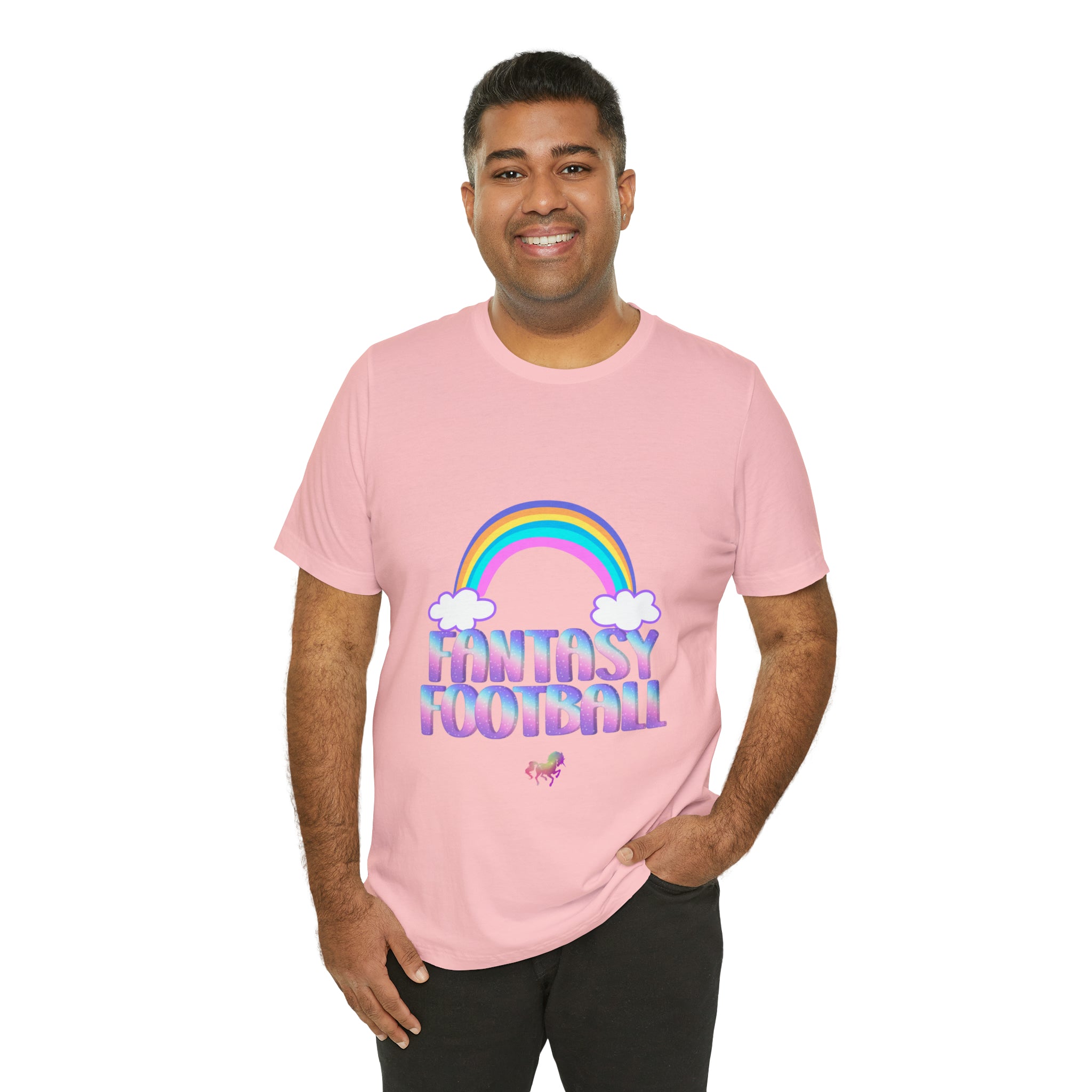 Cute Fantasy Football Shirt | Pink Cute Fantasy Football Unisex T-Shirt
