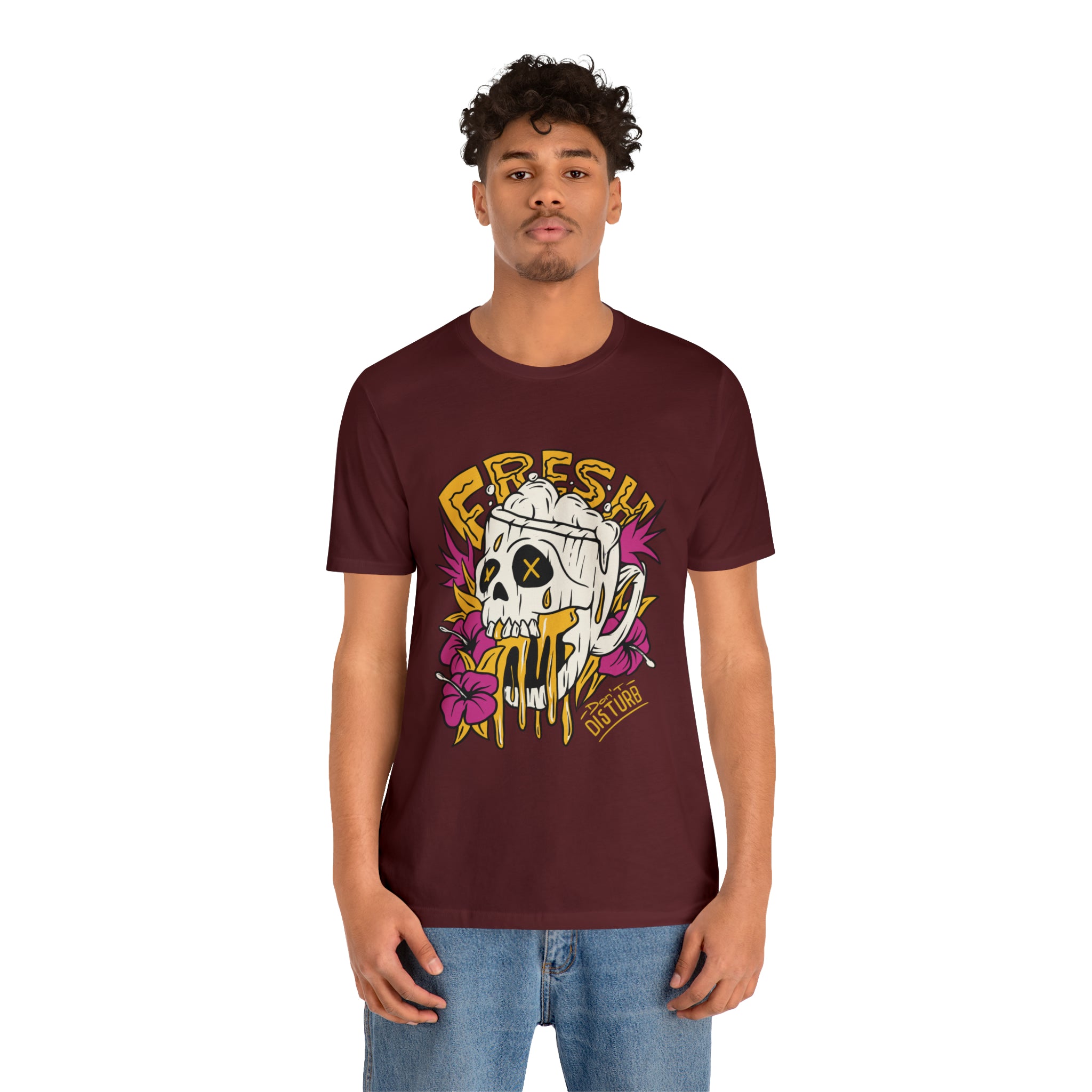 Fresh Beer Skull Shirt | Drink Beer Unisex T-Shirt