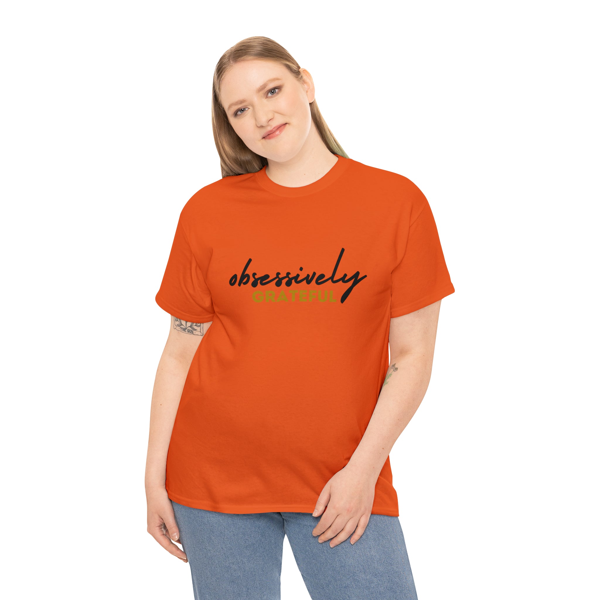 Obsessively Grateful Shirt | Minimalist Unisex T-Shirt